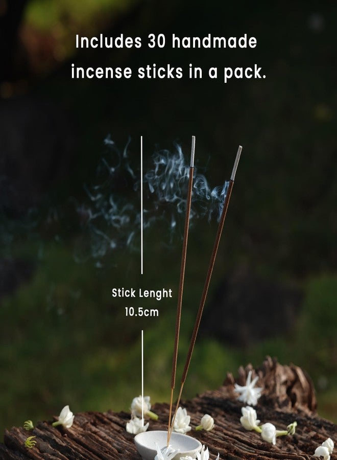 Nyassa Parijat Incense - Premium, Hand Dipped, Hand Rolled, Highly Scented Indian Incense Sticks-50 Grams - Image 5